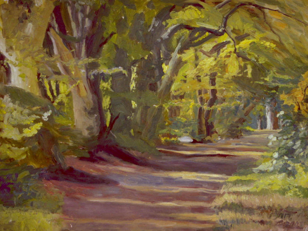 "Weg door het bos op Duno landgoed, herfst", 2003